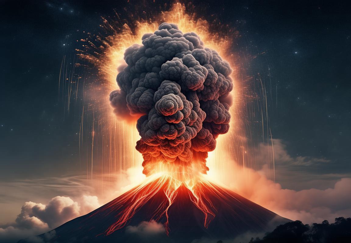 印尼伊布火山喷发：壮观景象与神秘火山灰