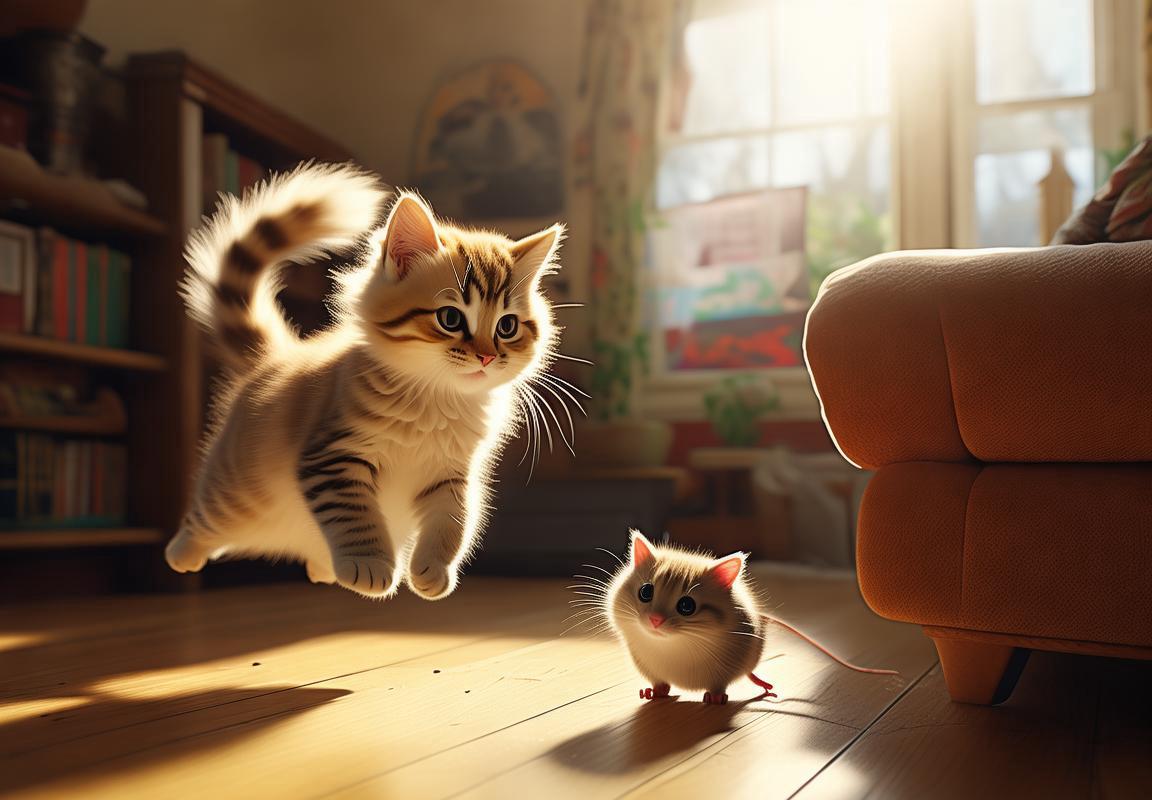 猫鼠追逐奇遇记：数码宝贝色彩交融的欢乐世界