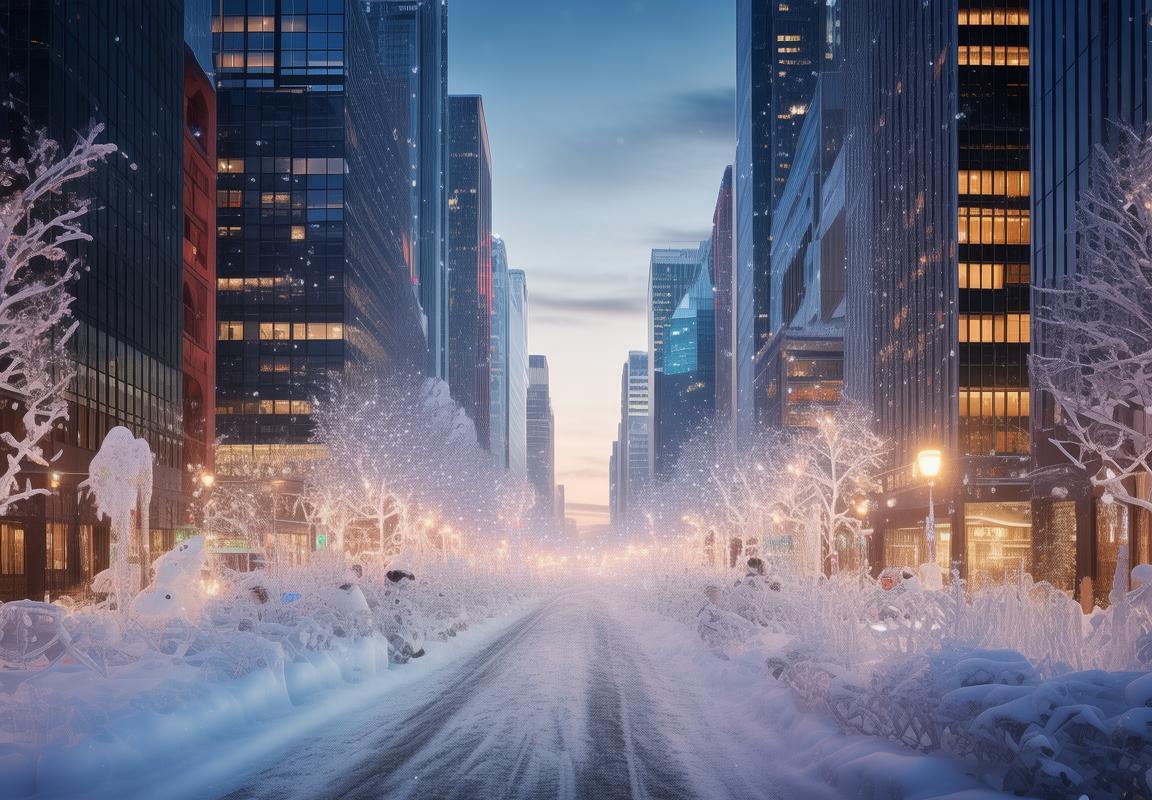 冬天城市冰雪大冒险之旅