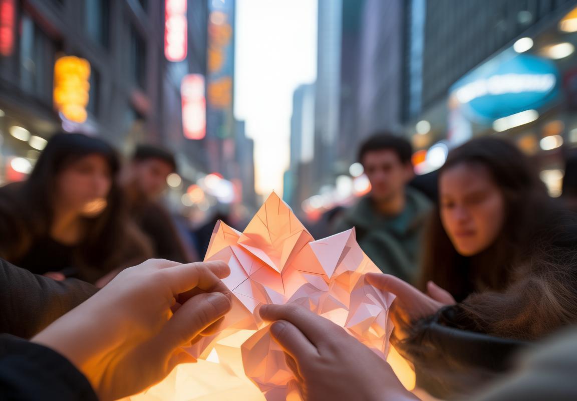 城市折纸艺术：与救援任务共织温馨画面
