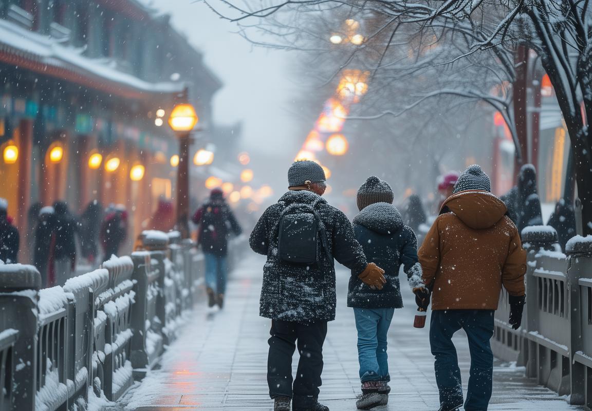 新一波冷空气将到京，京城街头银装素裹，京城雪景与寒潮预警