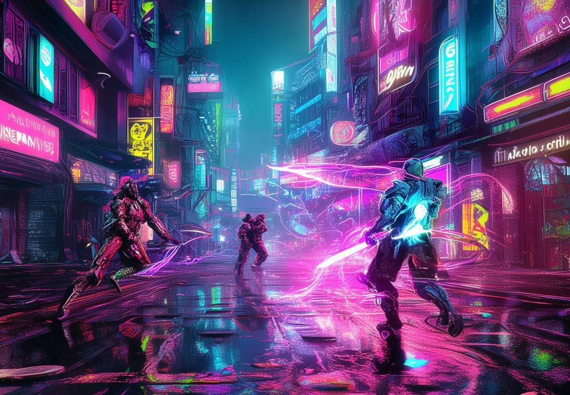 赛博朋克2077DLC：色彩斑斓，视觉盛宴，刀光剑影