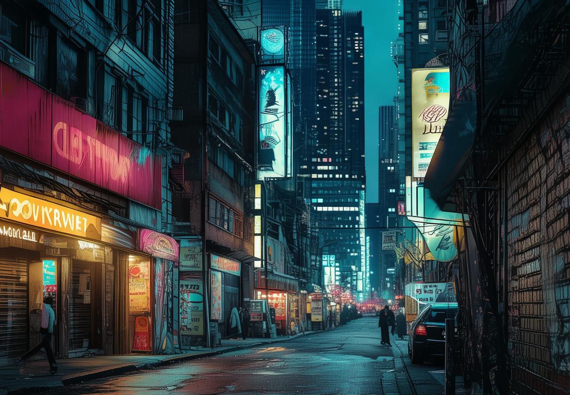 夜幕霓虹下的城市特工追逐战