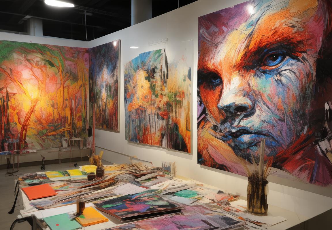 三名未成年小画家点燃激情，我们一起走进别开生面画展