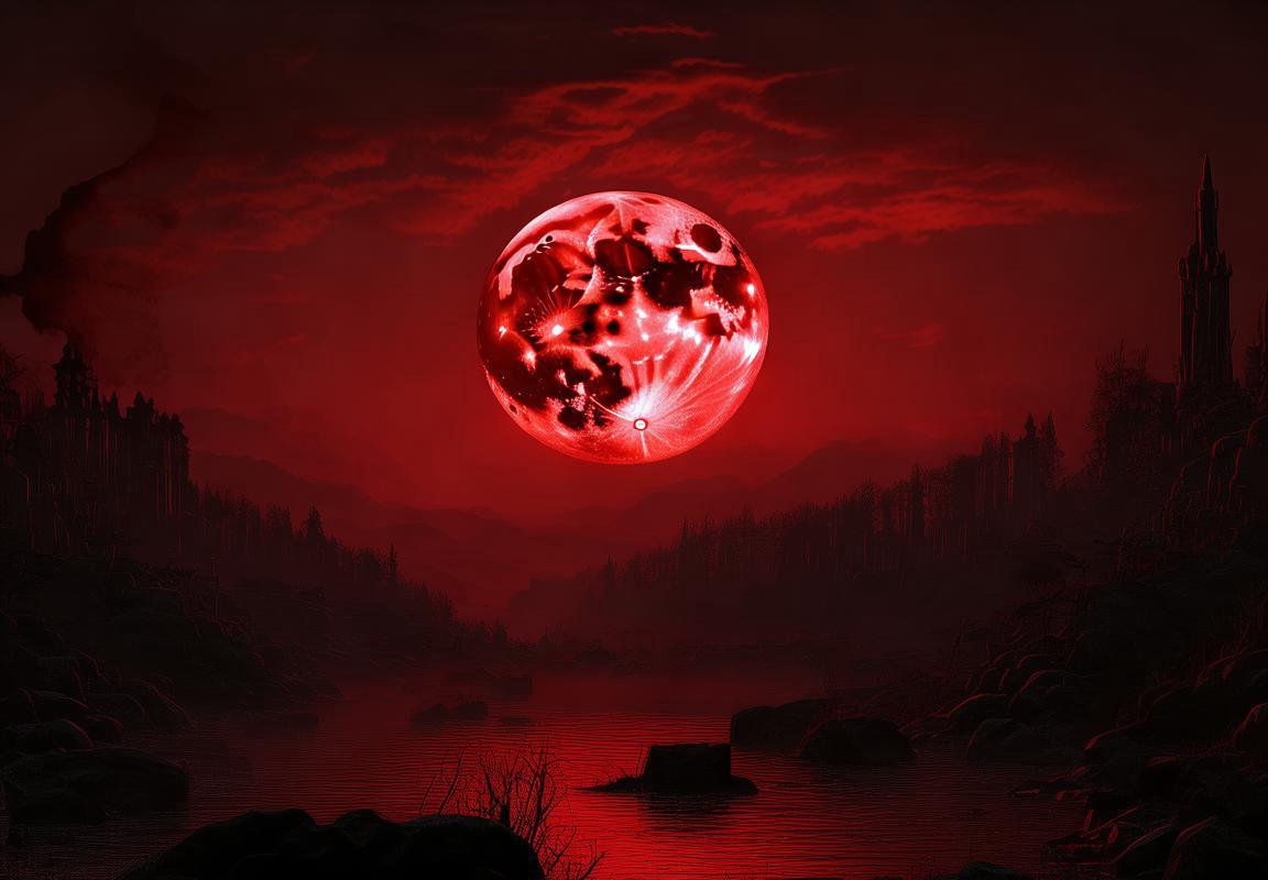 血月传说：夜幕下的神秘血月之夜