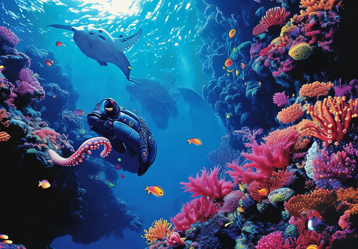 海底大探险：黑暗深渊中的文明探寻与海洋生物亲密体验