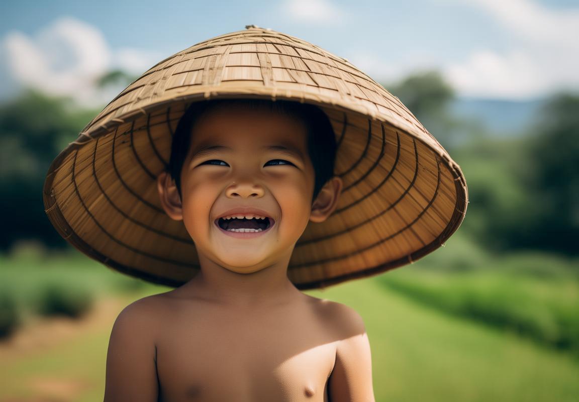 时光如歌：斗笠下的童年欢笑与龙腾激情