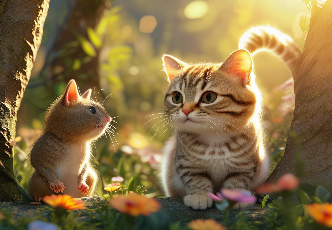 猫鼠欢乐互动：模拟人生中猫咪与老鼠的友谊与挑战