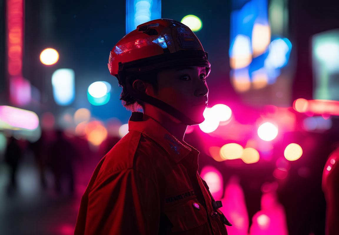 城市夜色中的救援英雄故事