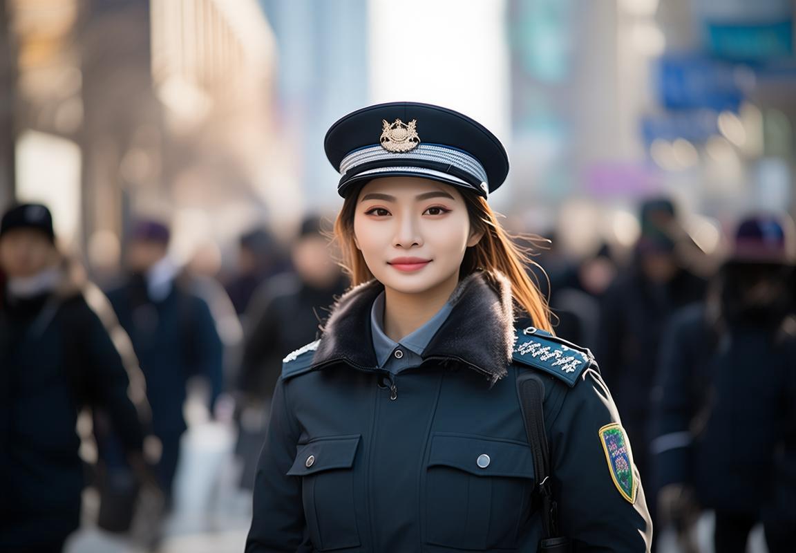 哈尔滨警花神似景甜：街头英雄，梦想与挑战的文明使者
