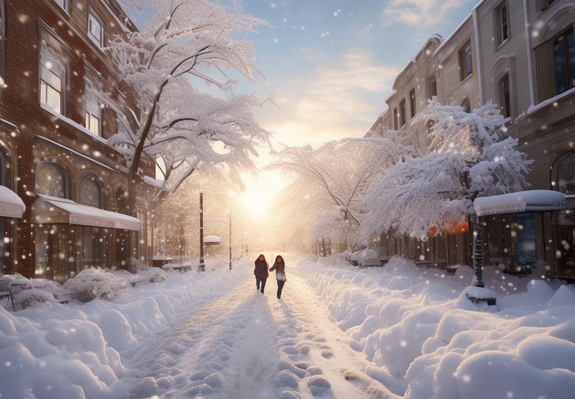 南方冬日罕见降雪 童话世界降临