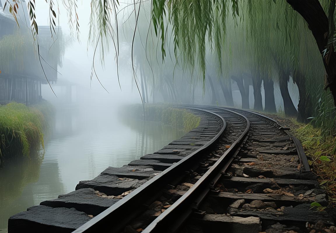 江南水乡铁路：烟雨朦胧中的诗意画卷与狼影传奇