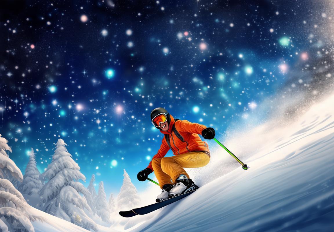 冬日滑雪快乐体验：挑战自我，惊喜连连，星空下的欢乐之旅