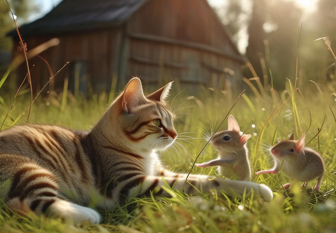 猫鼠欢乐互动：红色警戒牧场上的猫鼠故事