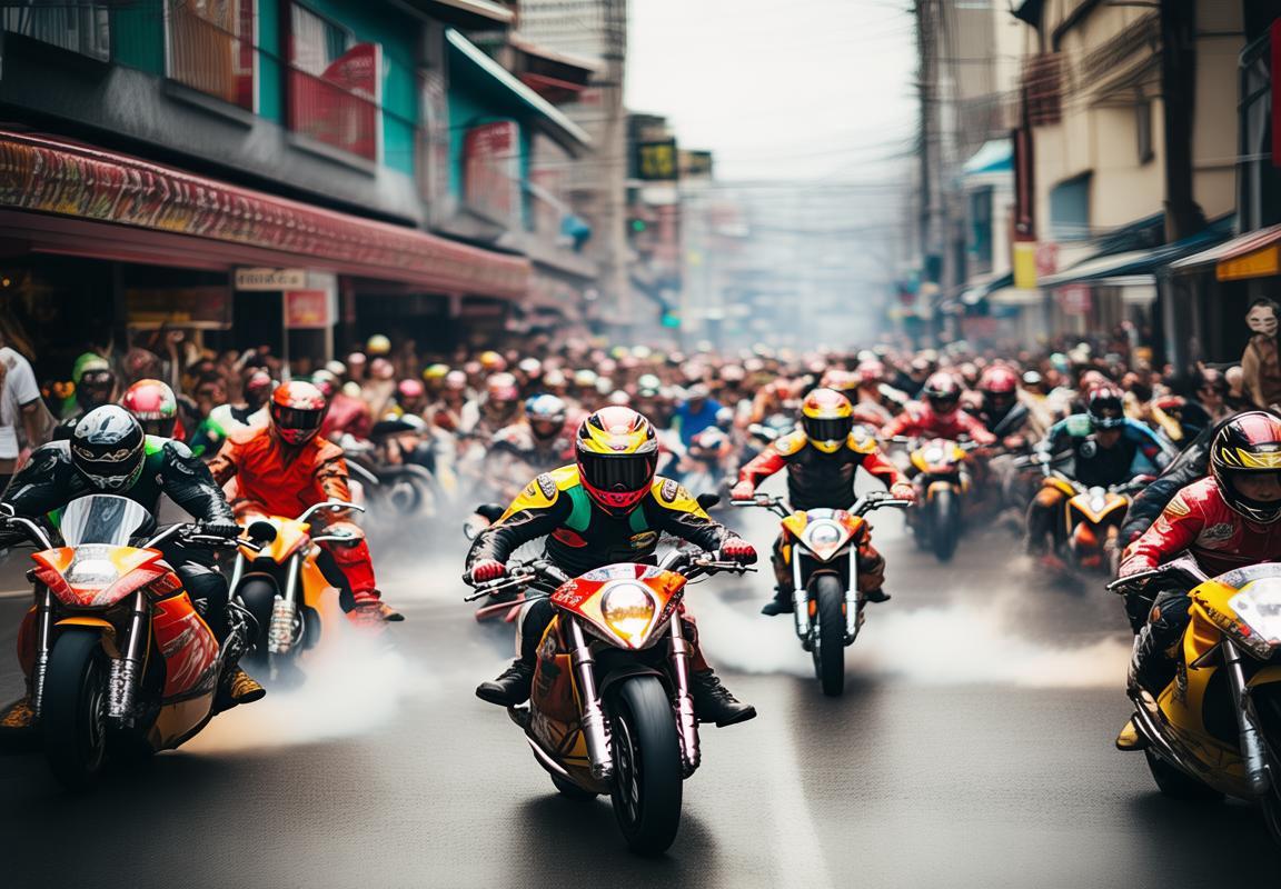 周末疯狂超市摩托漂移，激情四溢街头盛宴