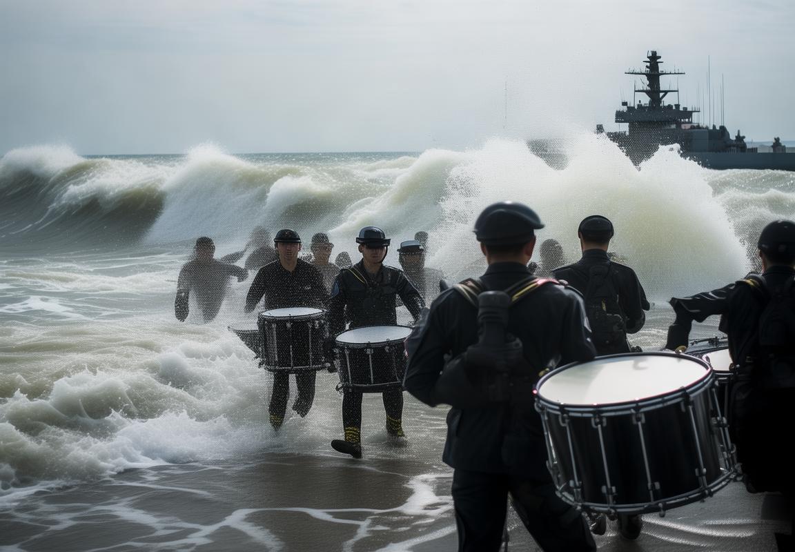 黄海北部实弹射击演练：海天一色激情时刻