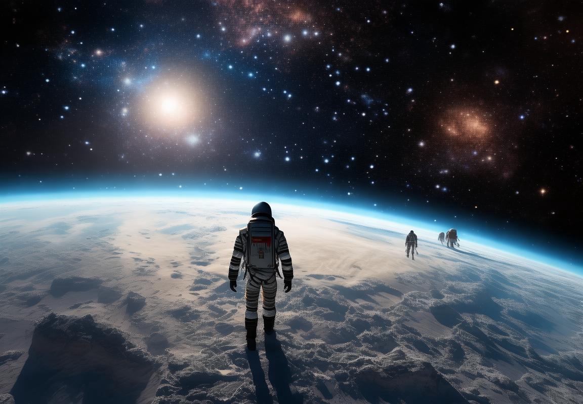 太空沙滩探访：星际之旅中的星星与黑暗体验