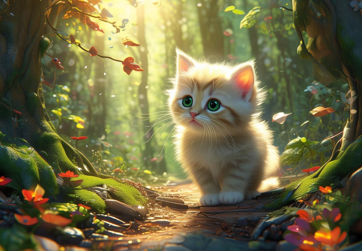 咪咪小猫咪的奇幻森林冒险故事