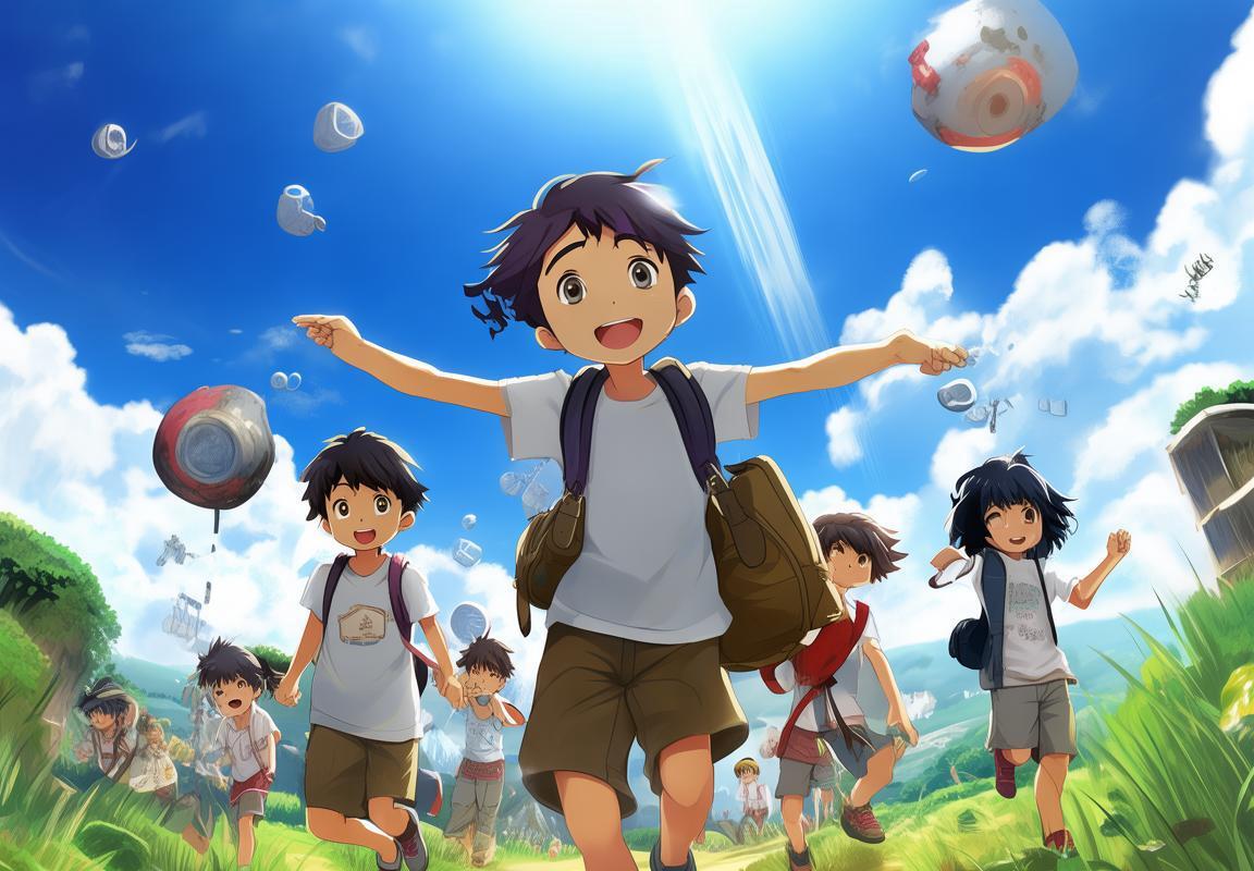 夏日阳光下的蜡笔小新科学奇幻冒险之旅