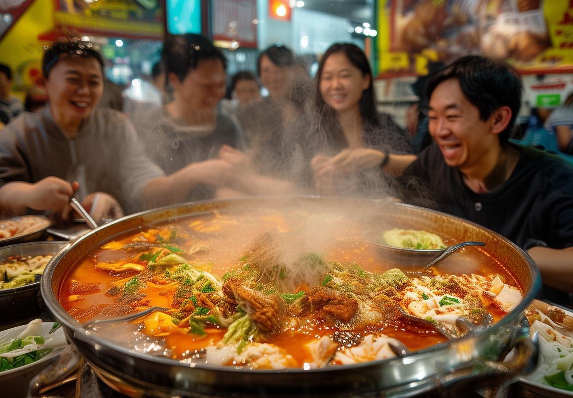 火锅店一半是韩国人，跨国美食体验，我们一起的经典街头火锅