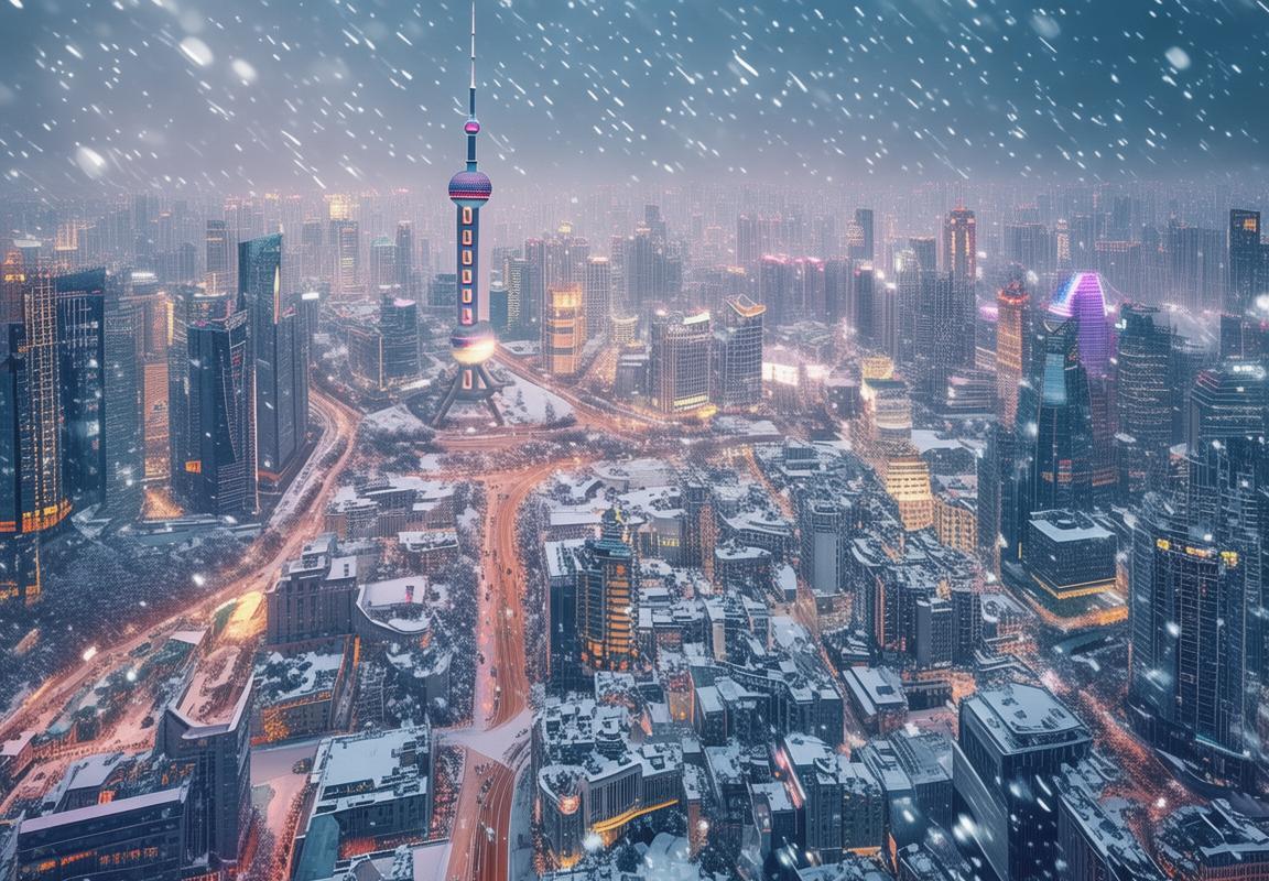 上海初雪：如梦银装，浪漫冬日城市瞬间