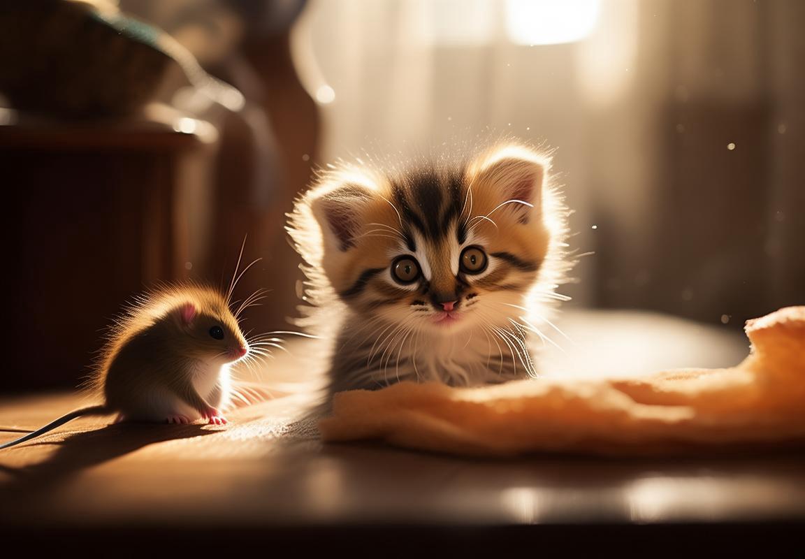 猫鼠欢乐互动：猫咪与老鼠的智慧较量