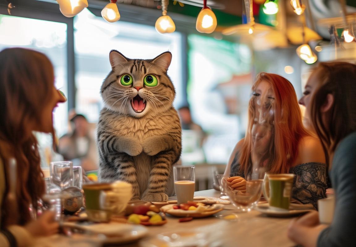 科技聚会：会说话的汤姆猫引领俄罗斯方块挑战，体验传统与现代交融