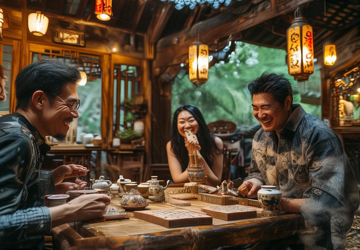 周末寂静岭小茶馆麻将炸金花欢乐对决