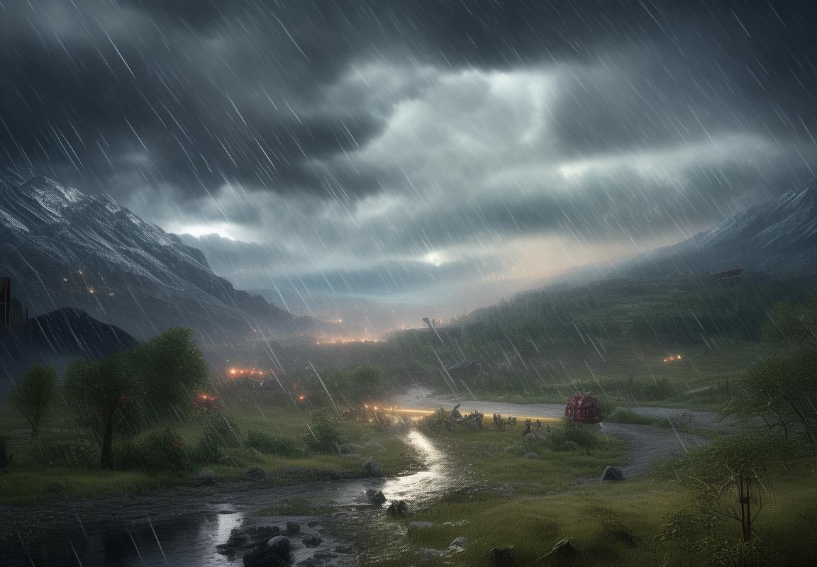 王者荣耀边境突围：暴雨峡谷中的团队协作传奇