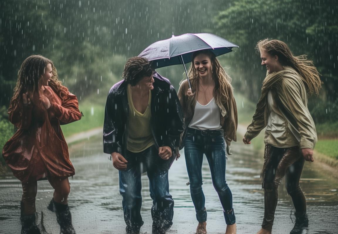 暴雨奇遇：四人探险之旅，升级挑战中的友情与欢乐
