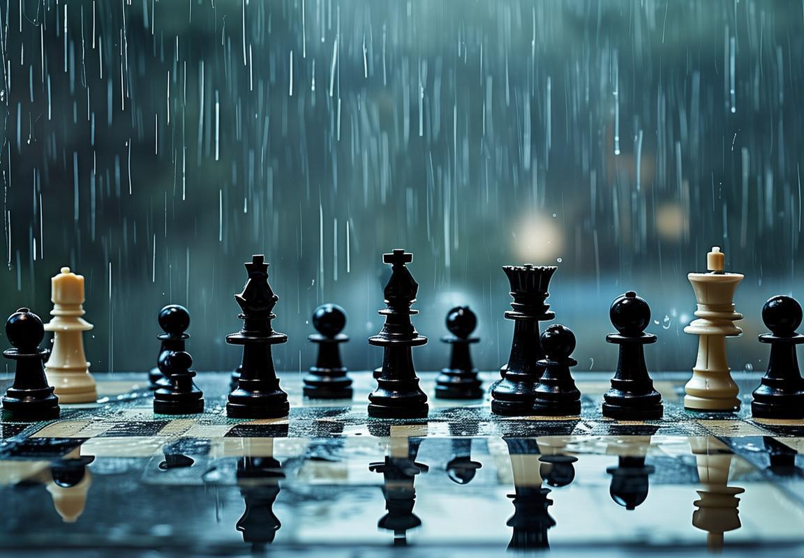 暴雨纵横棋盘，创意无限雨中棋局