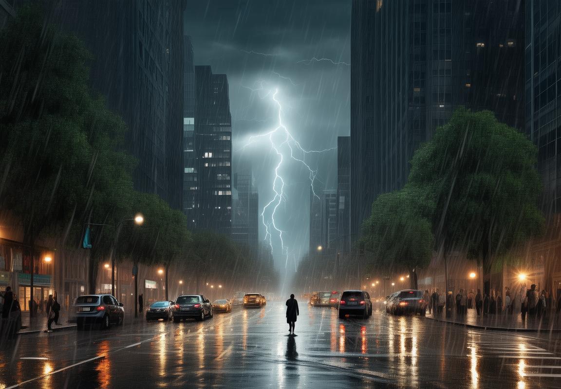 暴雨中精灵宝可梦团队：宝可梦训练师勇抗自然灾害