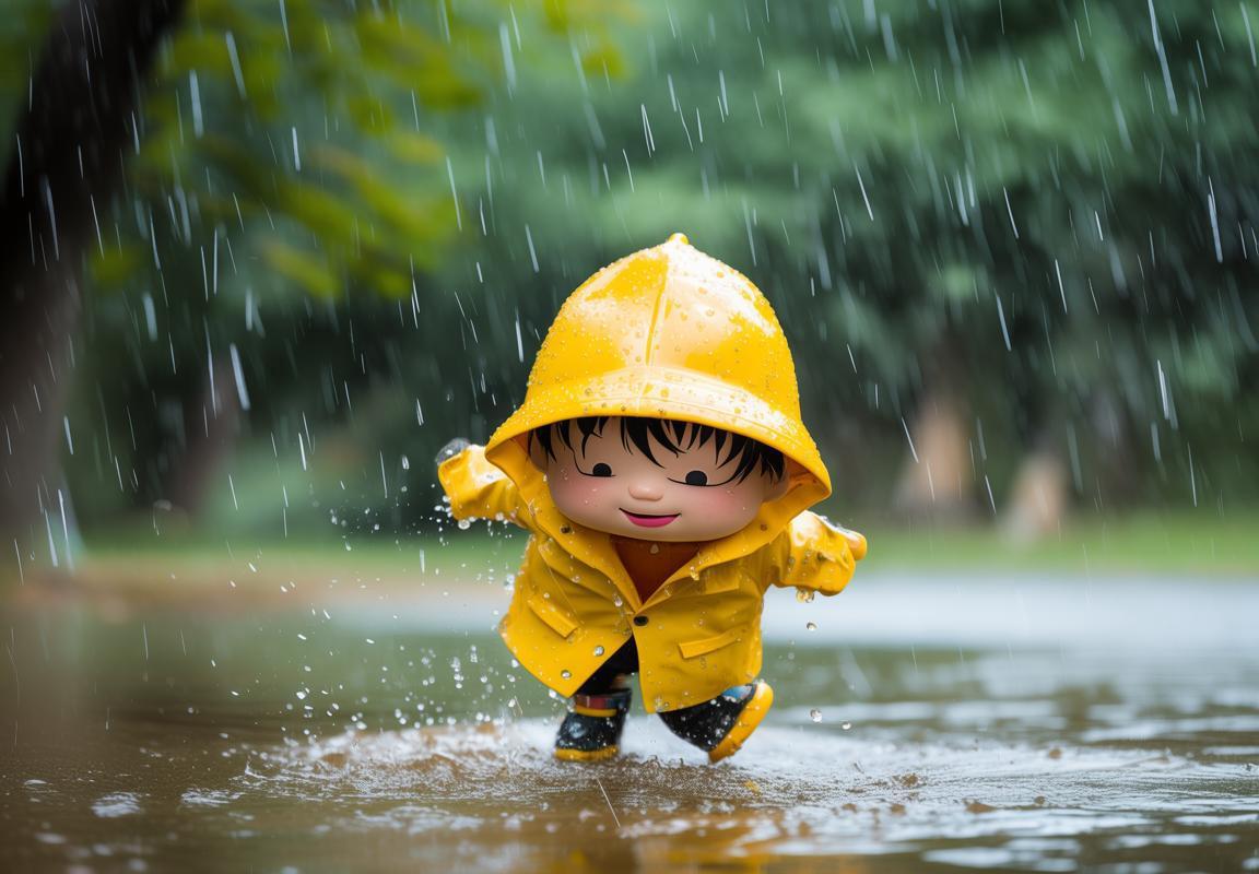 蜡笔小新悠然自得暴雨中的欢乐时光