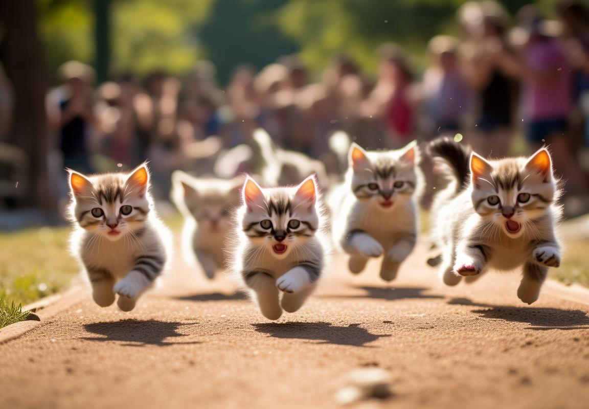 小猫快跑接力赛：萌宠盛宴欢乐多