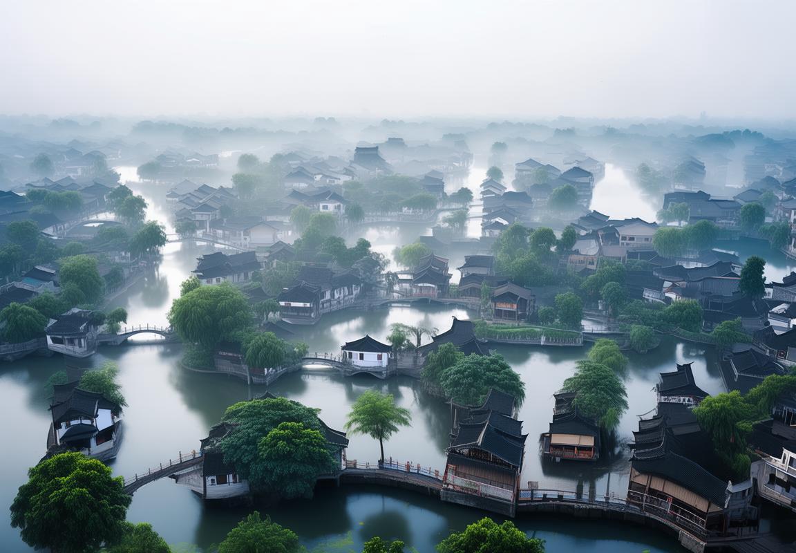 江南百景图：黑暗之魂打造梦想之都，诗意盎然的江南水乡风情与传统现代交融