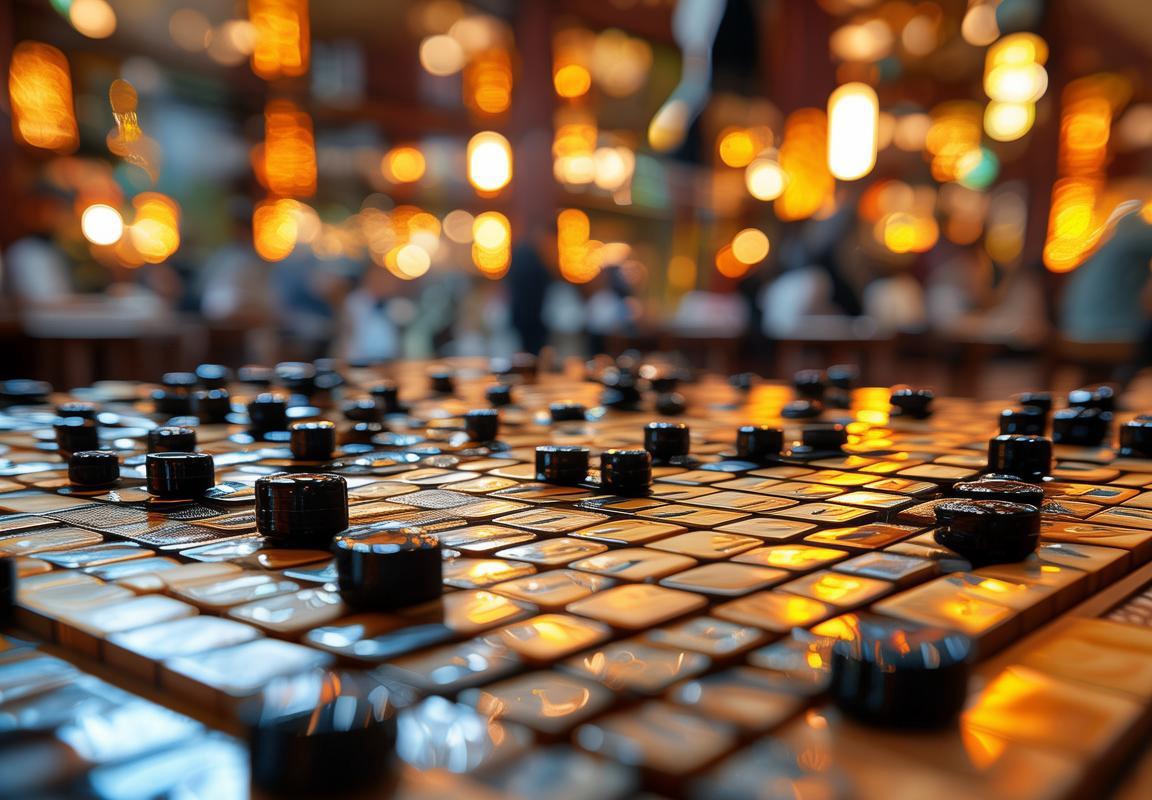 围棋色彩交融欢乐不停，黑白棋子对弈乐趣